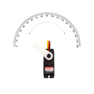 Цифровий мікро сервопривід KST DS113MG V6 0 з металевим редуктором кут angle