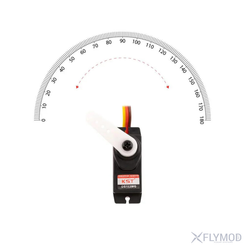 Цифровий мікро сервопривід KST DS113MG V6 0 з металевим редуктором кут angle