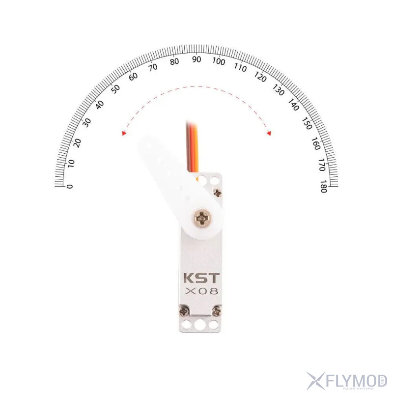Цифровий мікро сервопривід KST X08 X08H V6 0 з металевим редуктором кут angle