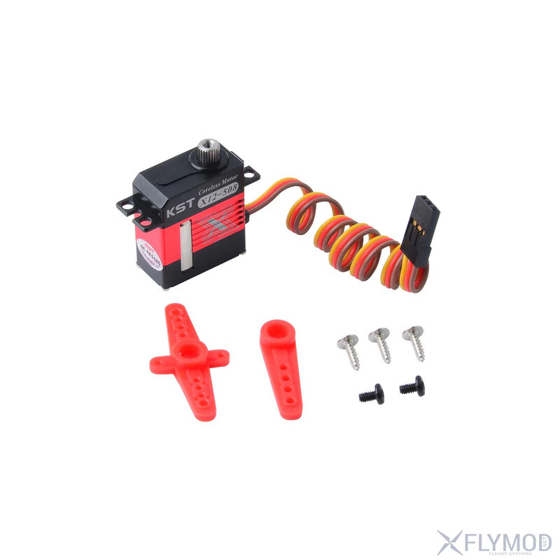 Цифровий мікро сервопривід KST X12-508 V8 0 з металевим редуктором package комплектація