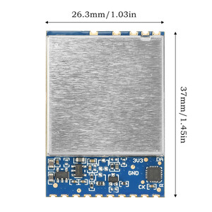Модуль відеоприймача VM1373R 1 2G-1 3G VRX розмір dimensions
