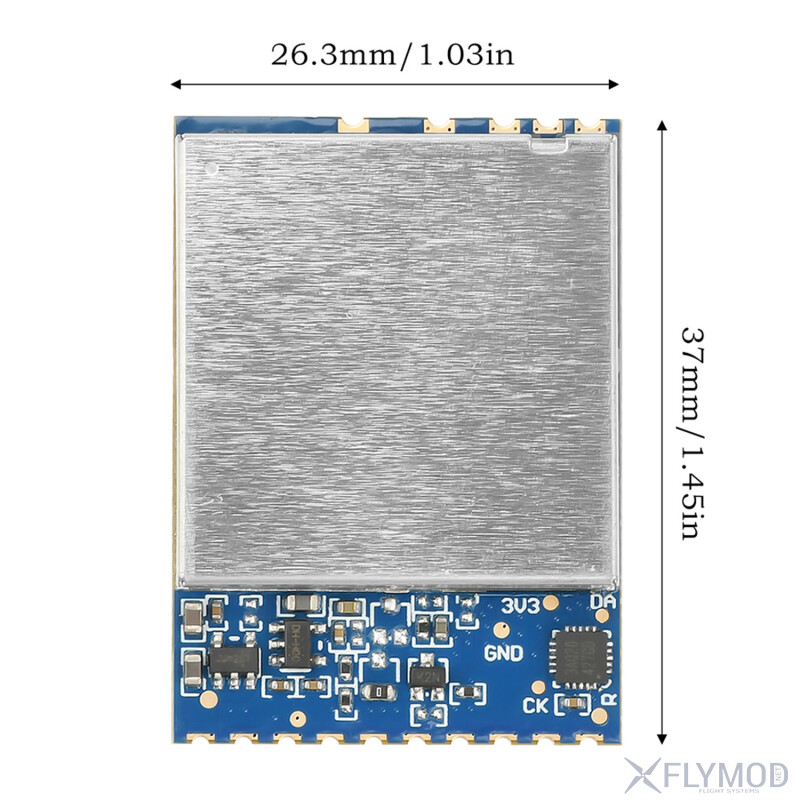 Модуль відеоприймача VM1373R 1 2G-1 3G VRX розмір dimensions