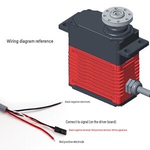 Цифровий сервопривід DSServo DES150-12V DES150-24V з металевим редуктором wiring підключення