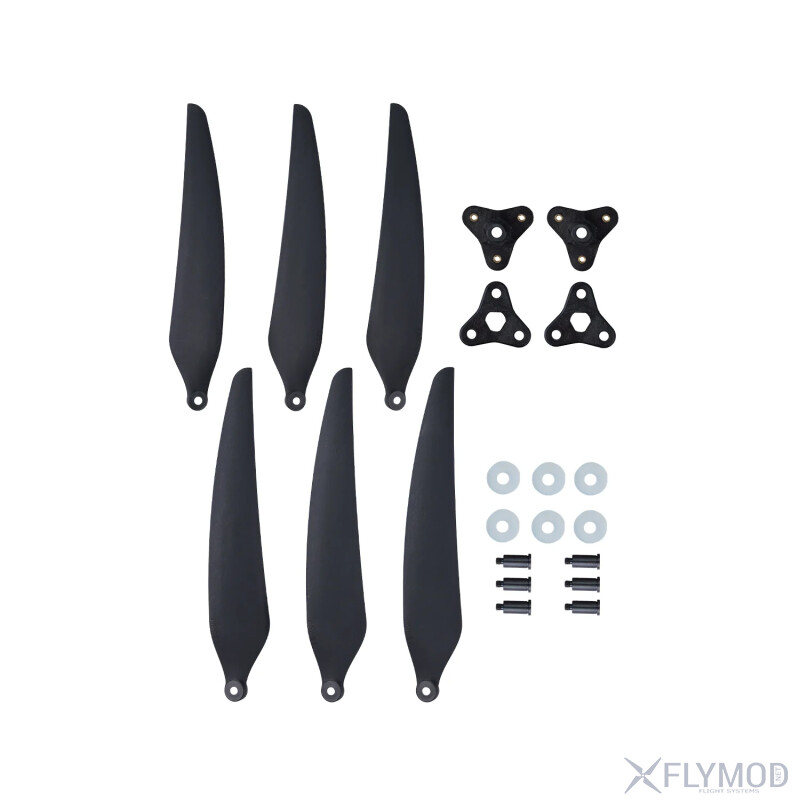 Пропелери Gemfan 1608F на 3 лопаті   Пара 1CW 1CCW комплектація package