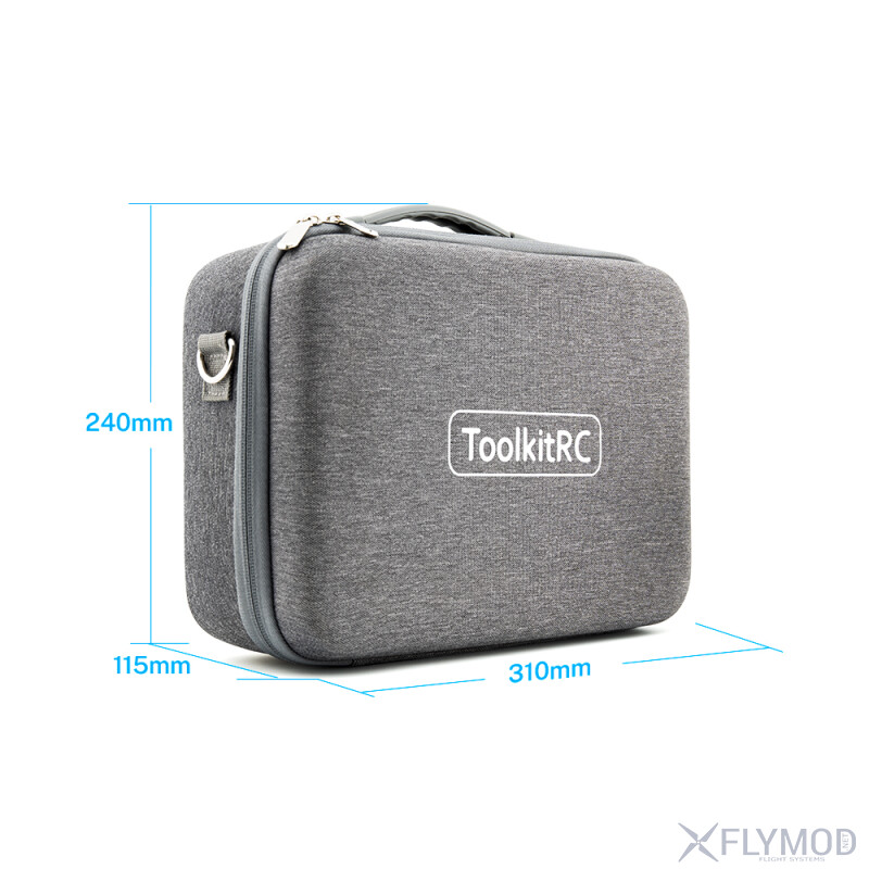 Сумка для зберігання акумуляторів з підігрівом ToolkitRC B50 50W dimensions розмір